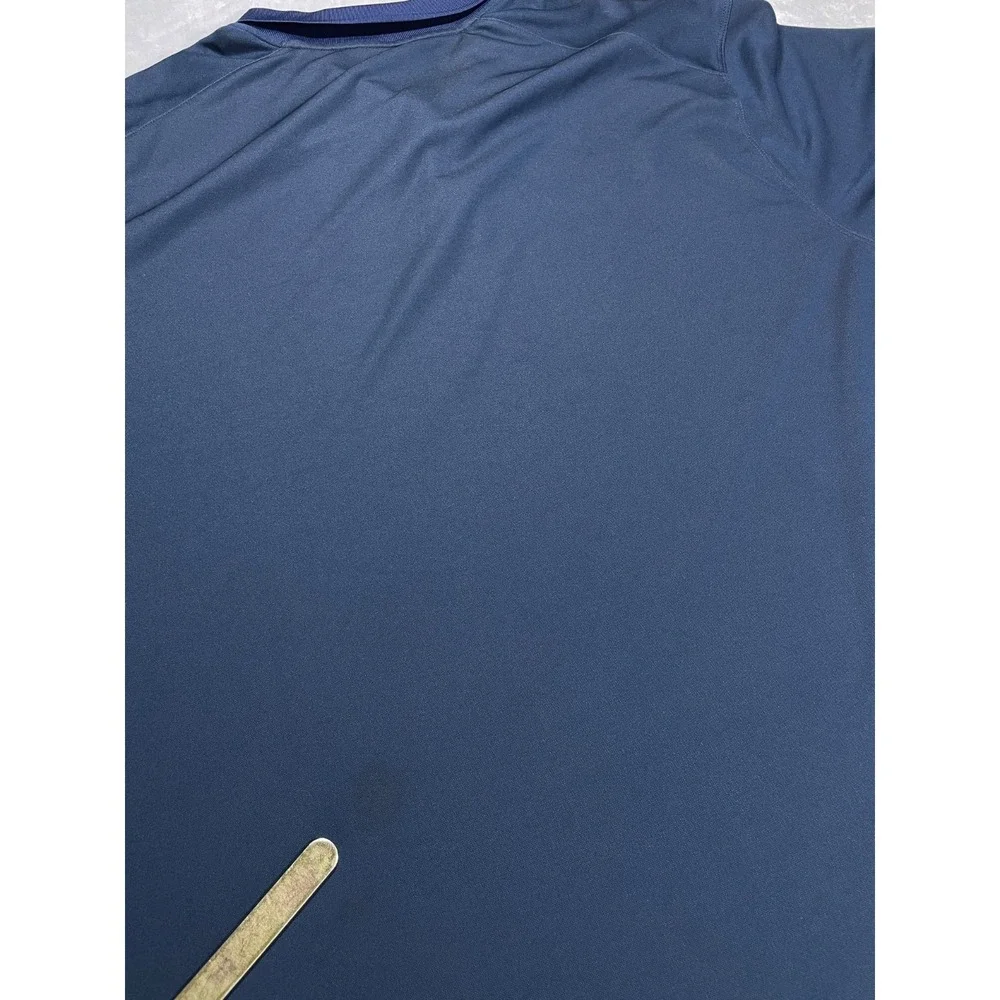 Jordan Dri-FIT Campbell Hall Mens 3XL Blue Polo Shirt Basketball Athletic School